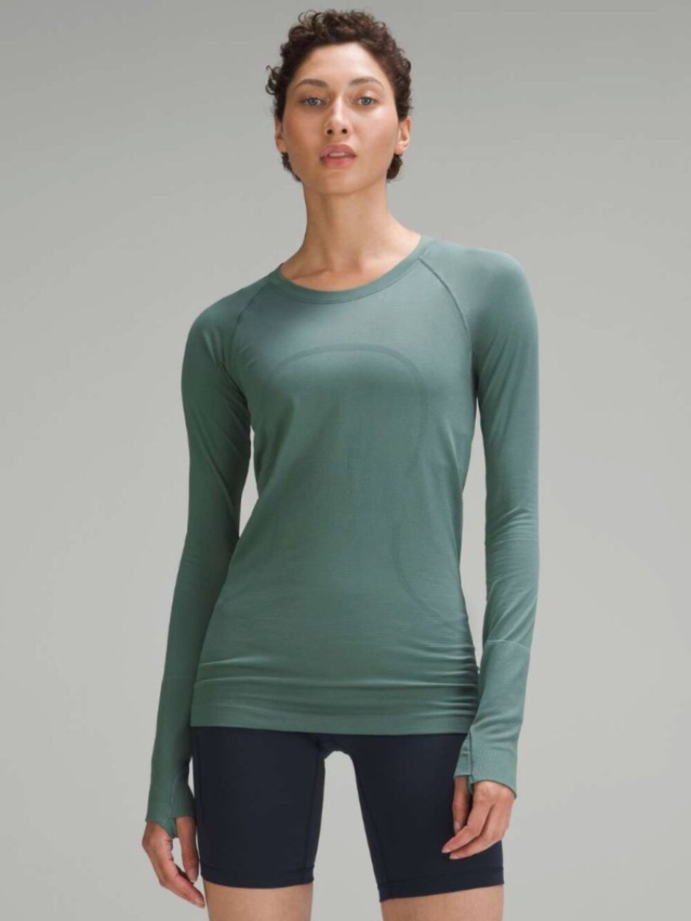 Lululemon Swiftly Tech Long-Sleeve Shirt 2.0 Medium Forest Green Size 20